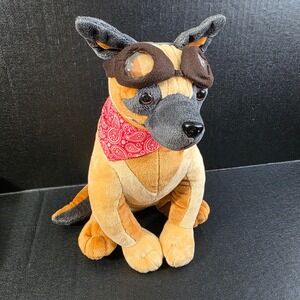 Bethesda Fallout 4 Dogmeat Plush German Shepherd with Goggles and Bandana 10"
